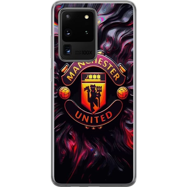 Samsung Galaxy S20 Ultra Gennemsigtig cover Manchester United