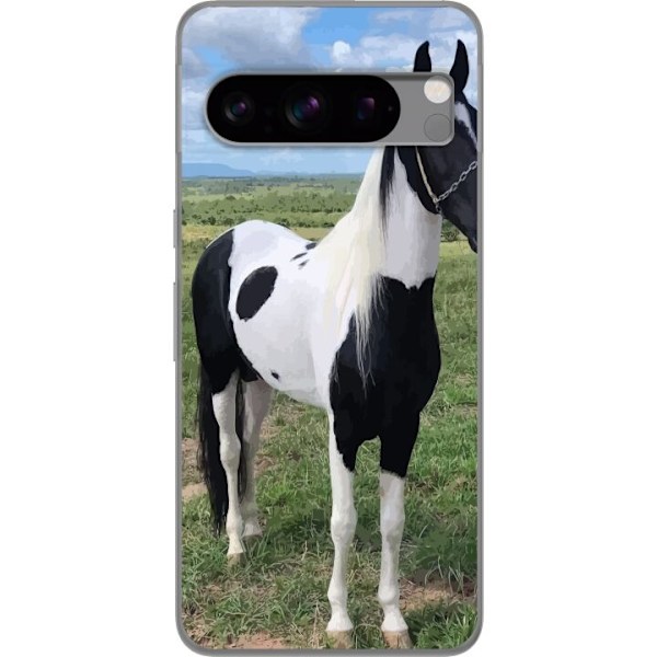 Google Pixel 8 Pro Läpinäkyvä kuori Hevosen Taika - tyylikäs hevonen rauhallisessa väriskaalassa