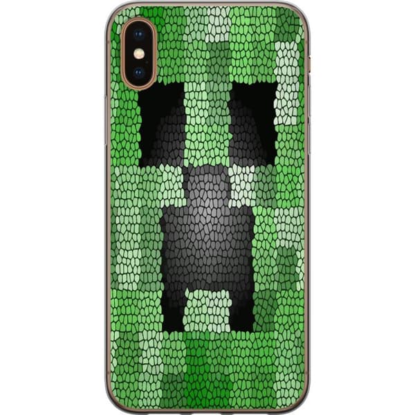 Kompatibelt Mobildeksel til Apple iPhone XS Creeper / Minecraft