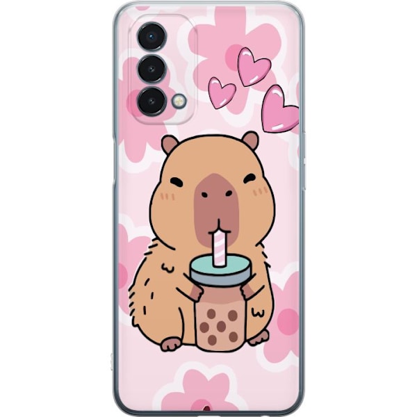 OnePlus Nord N200 5G Gennemsigtig cover Kawaii Capybara Hjerte
