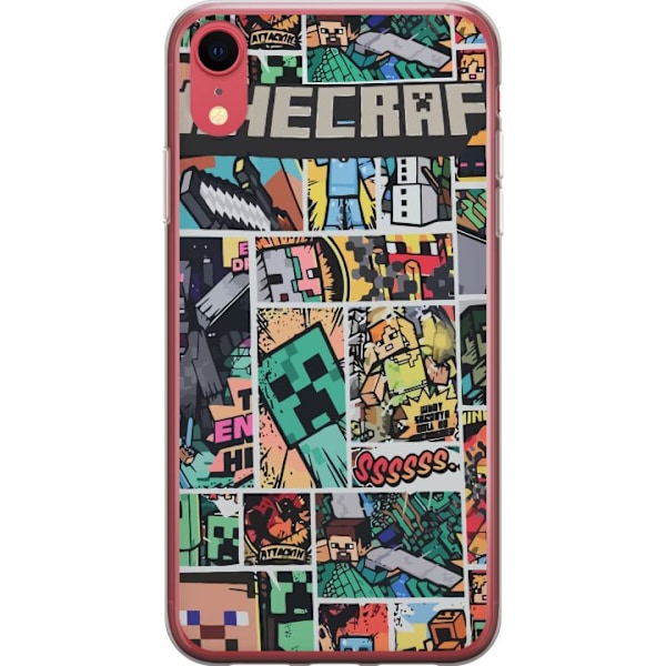Apple iPhone XR Läpinäkyvä kuori Minecraft Taide