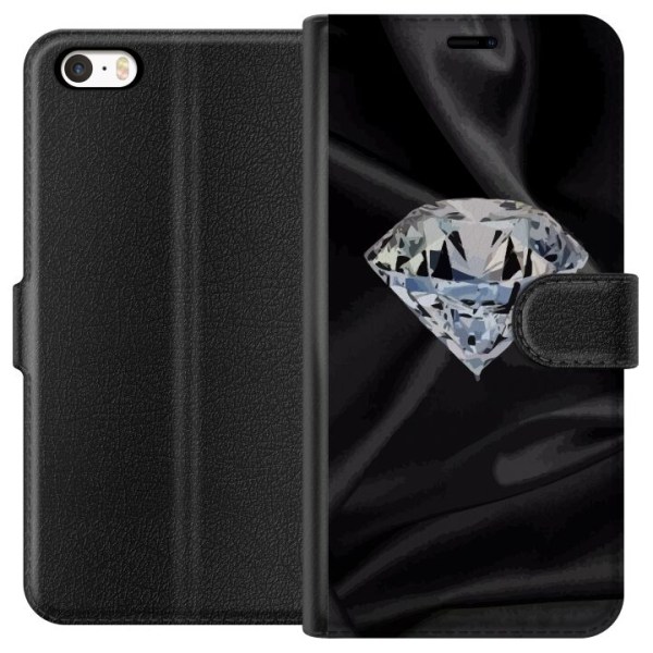Apple iPhone 5s Plånboksfodral Silke Diamant