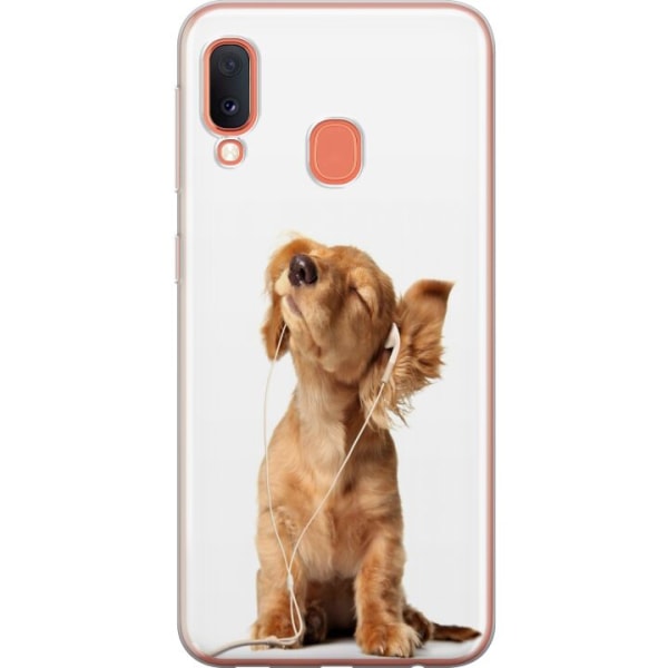 Samsung Galaxy A20e Gjennomsiktig deksel Hund