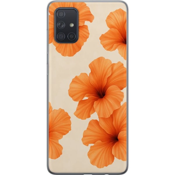 Samsung Galaxy A71 Gennemsigtig cover Papaya Punch