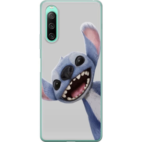 Sony Xperia 10 IV Genomskinligt Skal Stitch i Fart – Kawaii Design för Fans & Barn