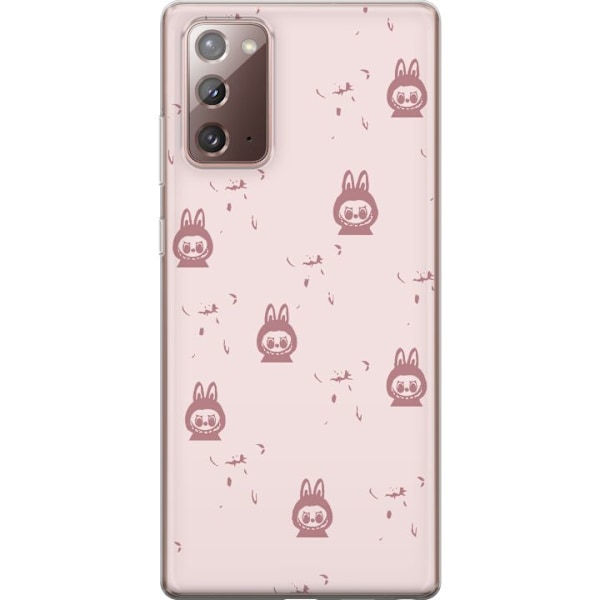 Samsung Galaxy Note20 Genomskinligt Skal Labubu Neon Pop – N