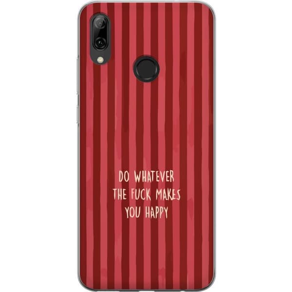 Kompatibelt Mobildeksel til Huawei P smart 2019 Gör det som gör dig glad rød