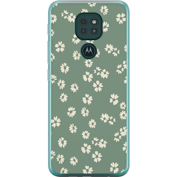 Motorola Moto G9 Play Läpinäkyvä kuori Kukkaisunelma - Värikäs Kukkakuvio