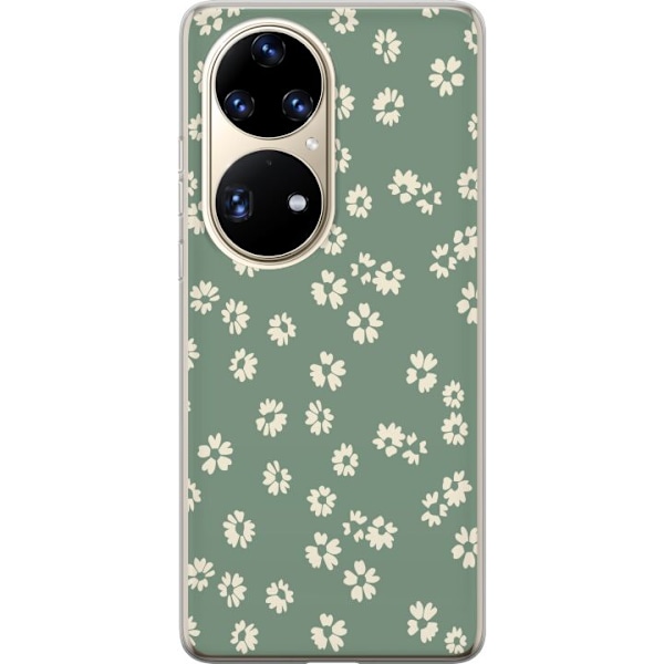 Huawei P50 Pro Genomskinligt Skal Blomsterdröm – färgglatt blommönster
