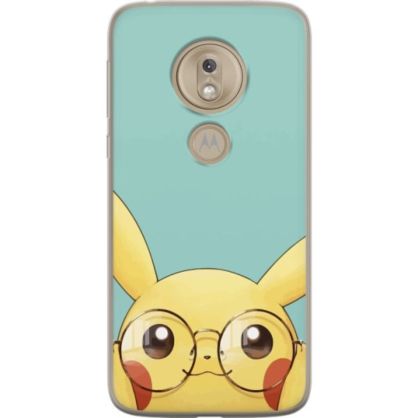 Motorola Moto G7 Play Gennemsigtig cover Pikachu briller