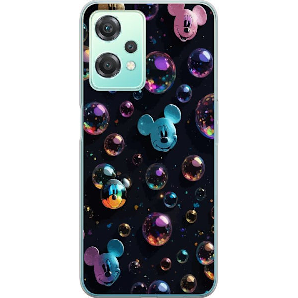 OnePlus Nord CE 2 Lite 5G Genomskinligt Skal Musse Pigg Disney Bubblor Design Roligt Motiv Populär Disneyfigur Tecknad Serie Barnklassiker