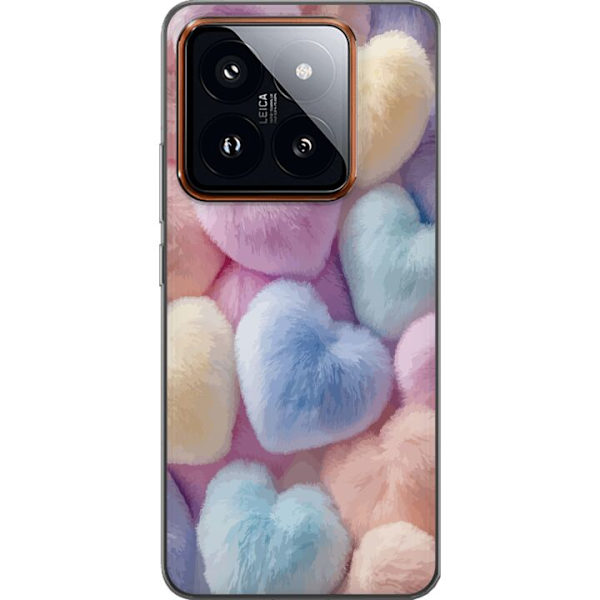 Xiaomi 14 Pro Läpinäkyvä kuori Sydämet Rakkaus Graafinen Suunnittelu Romanttinen Teema Suosittu Symboli Graafinen Malli Koristelu