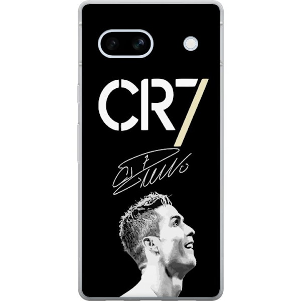 Google Pixel 7a Genomskinligt Skal CR7 Ronaldo
