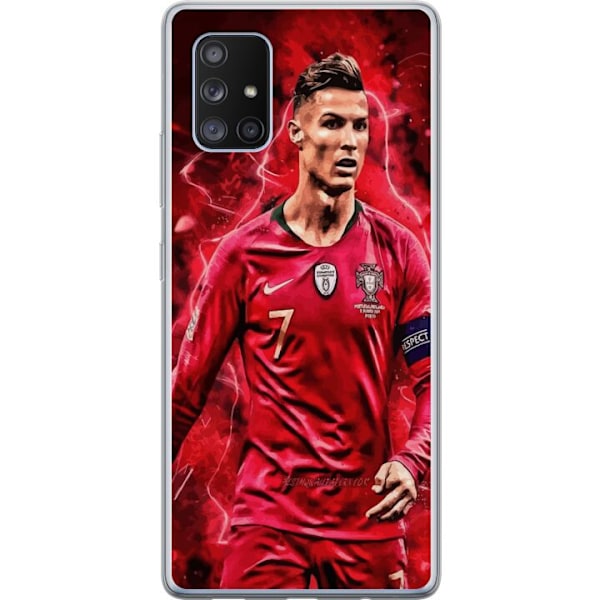 Samsung Galaxy A71 5G Läpinäkyvä kuori Ronaldon Taidot - CR