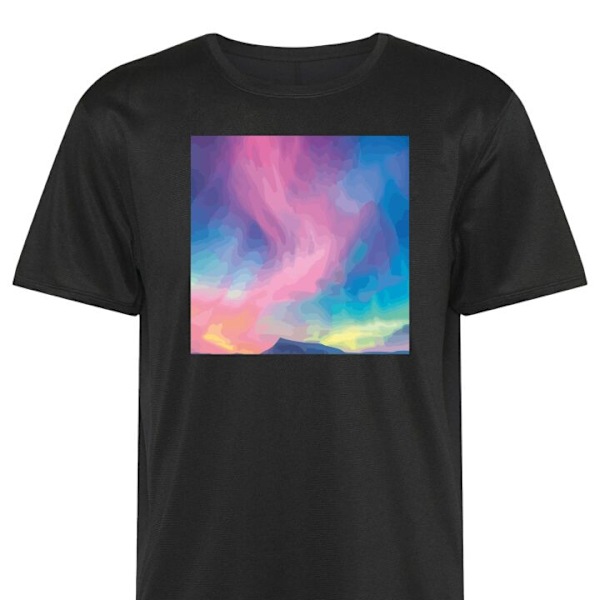Trænings T-shirt | Sport T-shirt til Voksen Nordlys Stor