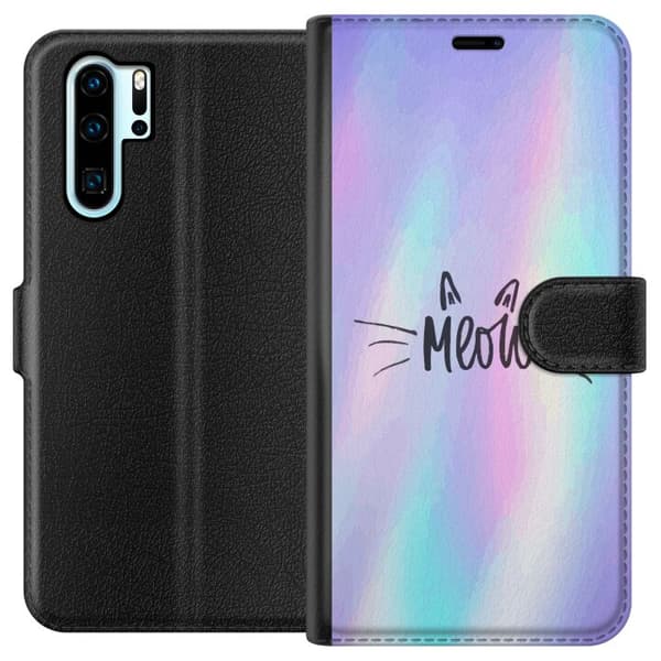 Kompatibel Tegnebogsetui til Huawei P30 Pro Meow