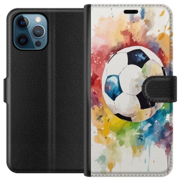 Apple iPhone 12 Pro Plånboksfodral Fotboll
