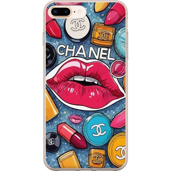 Apple iPhone 8 Plus Genomskinligt Skal Chanel Lips