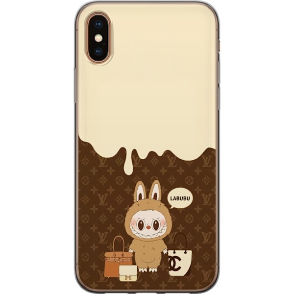 Apple iPhone XS Max Läpinäkyvä kuori Labubu Blue Chill - Sinisen sävyt ja rauhallinen ilme