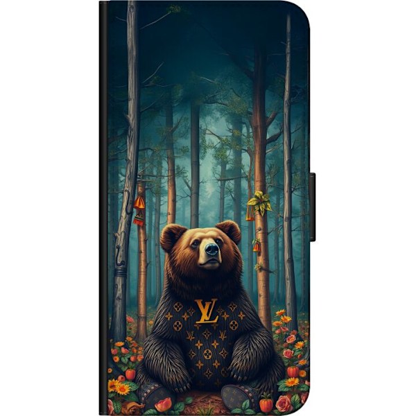 Samsung Galaxy Note10+ Lompakkokotelo LV karhu metsässä