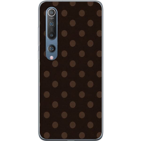 Kompatibelt Mobilskal till Xiaomi Mi 10 5G Mocha Dots brun