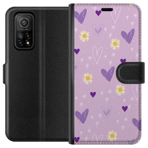 Xiaomi Mi 10T 5G Lommeboketui Blomster