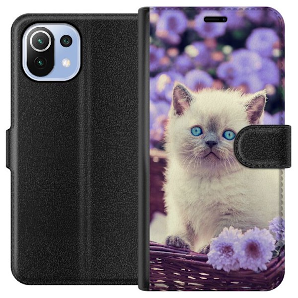 Xiaomi Mi 11 Lite Lompakkokotelo Kissa