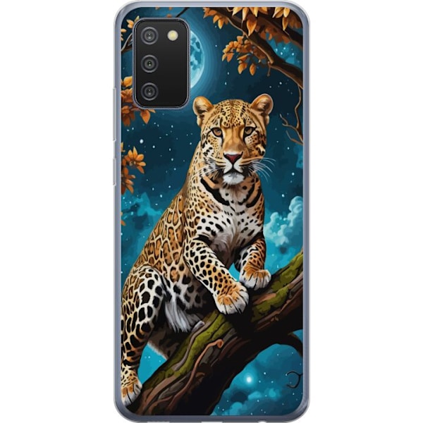 Samsung Galaxy A02s Läpinäkyvä kuori Leopard