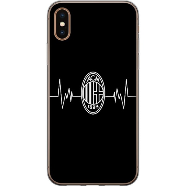 Apple iPhone XS Max Gjennomsiktig deksel AC Milan