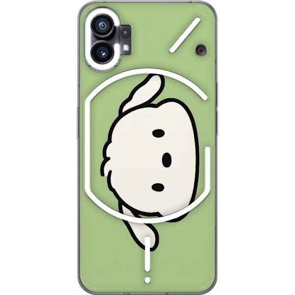 Nothing Phone (1) Gennemsigtig cover Snoopy Flip