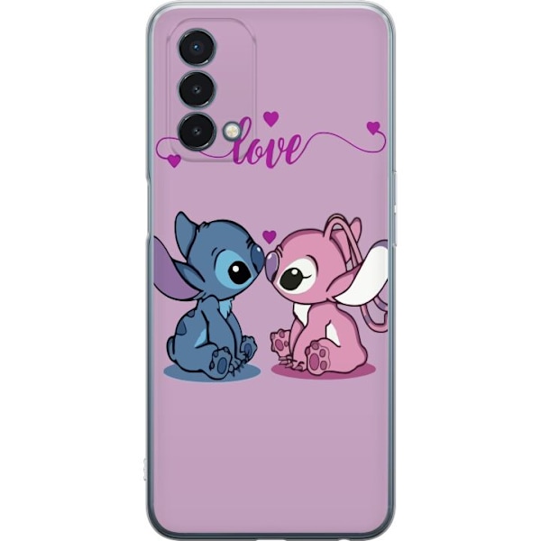 OnePlus Nord N200 5G Läpinäkyvä kuori Lilo & Stitch – Ang