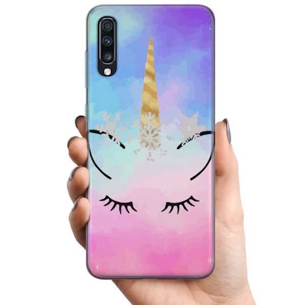 Samsung Galaxy A70 TPU Mobildeksel Enhörning