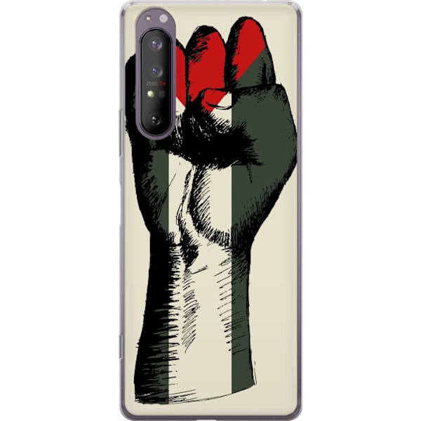 Sony Xperia 1 II Gennemsigtig cover Hånd bundet i Palæstinas