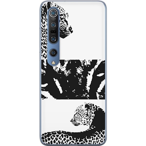 Xiaomi Mi 10 Pro 5G Läpinäkyvä kuori Leopard Faces
