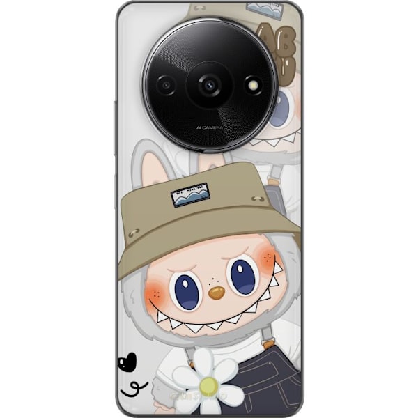 Xiaomi Redmi A3 Läpinäkyvä kuori Labubu Minimal Mood - Yksinkertainen ja tyylikäs hirviösuunnittelu