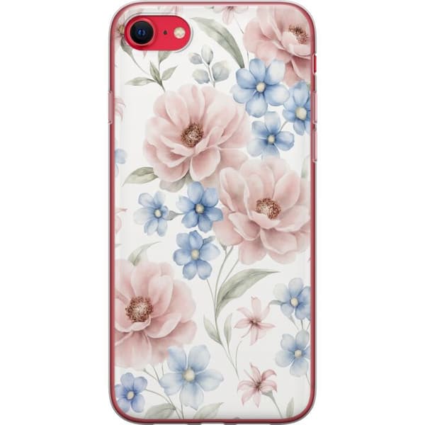 Kompatibel Mobilcover til Apple iPhone SE (2022) Romantiske blomster