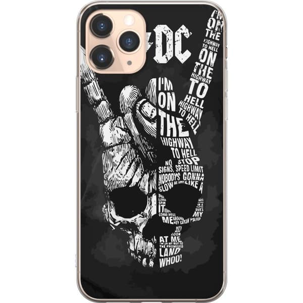 Kompatibelt Mobilskal till Apple iPhone 11 Pro AC DC Rock Band Musik Gitarr