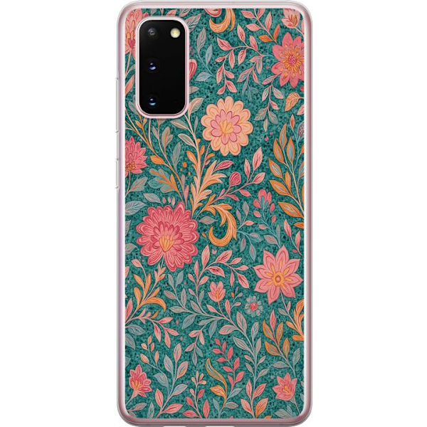 Samsung Galaxy S20 Läpinäkyvä kuori Floral Dream