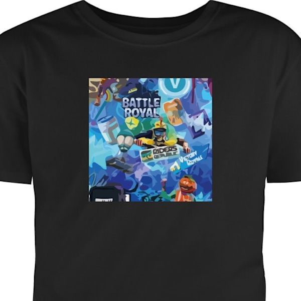 T-shirt til Voksen | Klassisk Voksen T-shirt Fortnite sort M