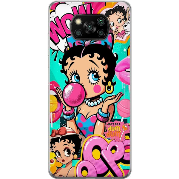 Xiaomi Poco X3 NFC Genomskinligt Skal Betty Boop