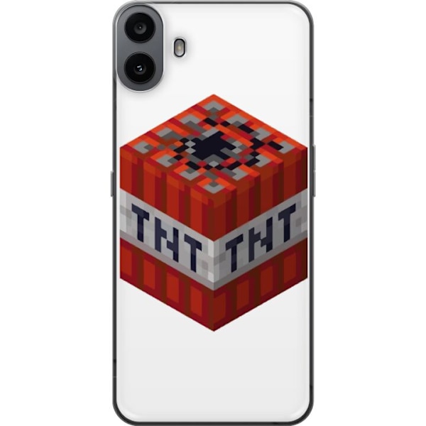 Nothing CMF Phone 1 Genomskinligt Skal Minecraft TNT