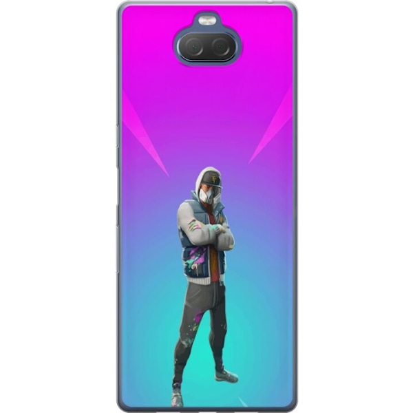 Sony Xperia 10 Plus Läpinäkyvä kuori musta ritari fortnite