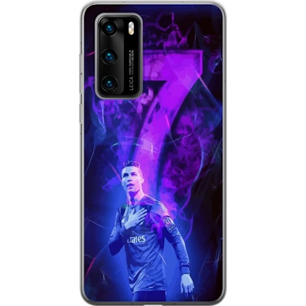 Huawei P40 Gjennomsiktig deksel Ronaldo 7 - Fotballlegenden i