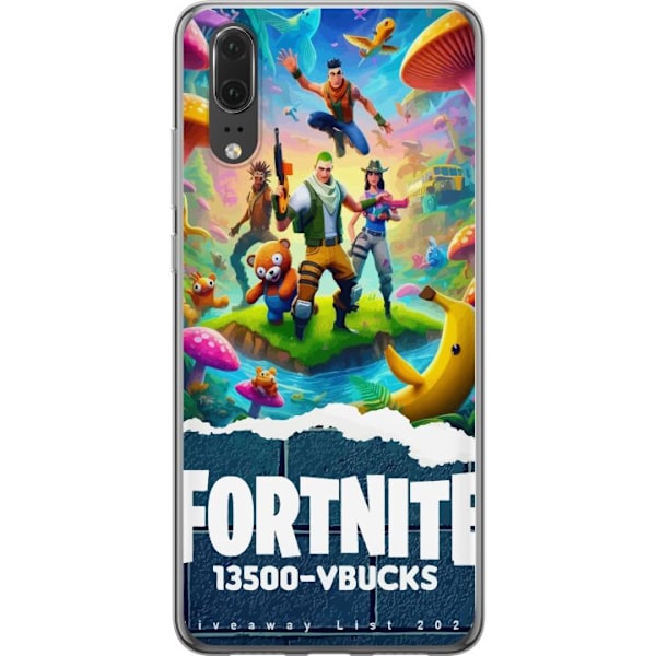 Huawei P20 Läpinäkyvä kuori Fortnite