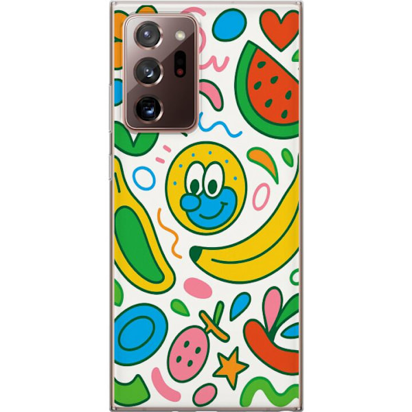 Samsung Galaxy Note20 Ultra Genomskinligt Skal Butterfly Veil