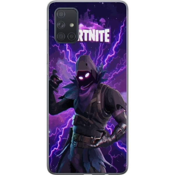 Samsung Galaxy A71 Läpinäkyvä kuori Fortnite Raven