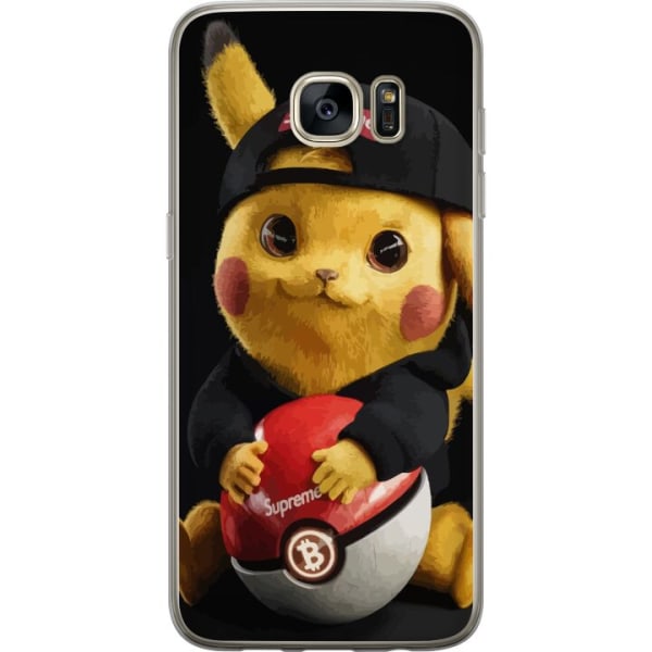 Samsung Galaxy S7 edge Läpinäkyvä kuori Pikachu Supreme