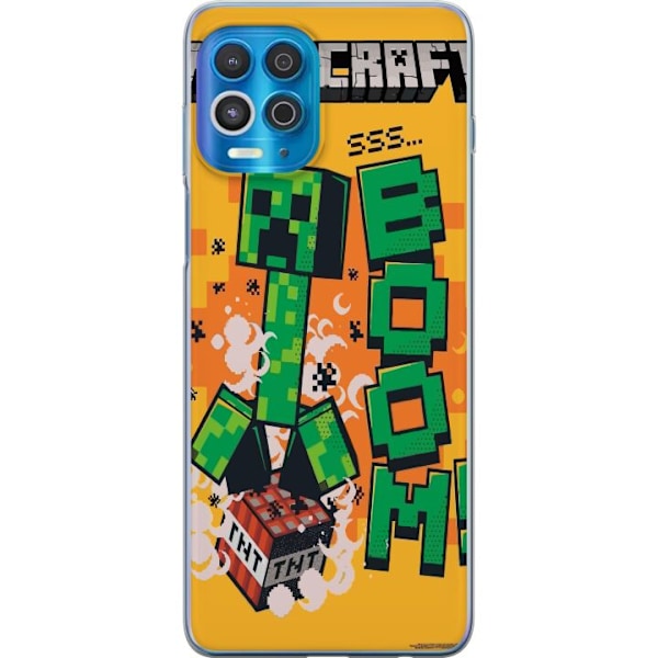 Motorola Edge S Genomskinligt Skal Minecraft Boom