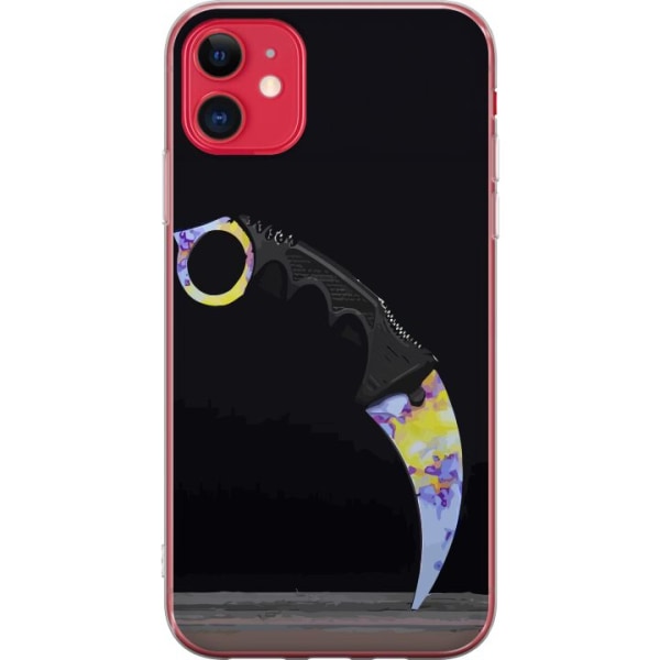 Apple iPhone 11 Gennemsigtig cover Karambit / Butterfly / M9 B
