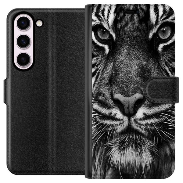 Kompatibelt Plånboksfodral till Samsung Galaxy S23 Tiger